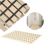 Mata łazienkowa antypoślizgowa pod prysznic brodzik do sauny basenu, beżowa