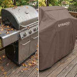 Strado Pokrowiec na Grill 145x61x117 - Brown