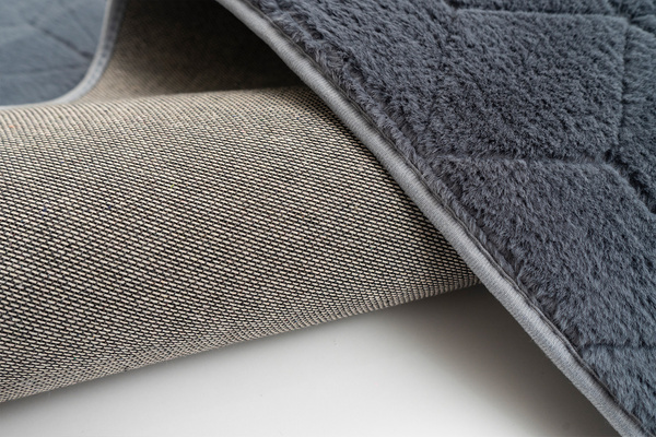 Dywan okrągły Rabbit 160 cm, szary - pluszowy, miękki do salonu i sypialni