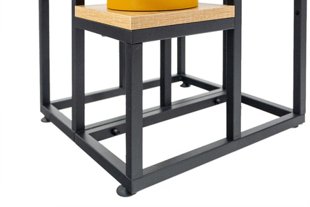 KWIETNIK 70 cm stojący metalowy stojak na kwiaty 4 poziomy półki loft PLAZA