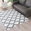 Dywan do salonu shaggy DECOR antypoślizgowy miękki puszysty modny 140x200 White Lantern