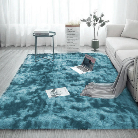 Ombre Shaggy Strado Carpet 140x190 OmbreNavy (Dark Blue)