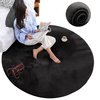 Rabbit Strado 150x150 Black round rug (Black)