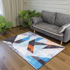 Dywan NOVO Strado nowoczesny do salonu marmurowy wzór velvet Nowoczesne Trójkty 120x170 cm