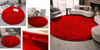 Dywan okrągły Shaggy Strado 140x140 BloodyRed (Jasny Czerwony)