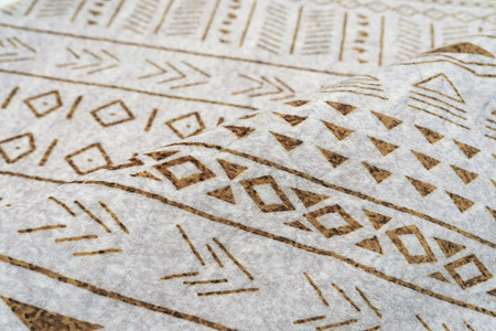 Dywan okrągły NOVO Strado nowoczesny beżowy orientalny wzór do salonu Sahara 90x90 cm