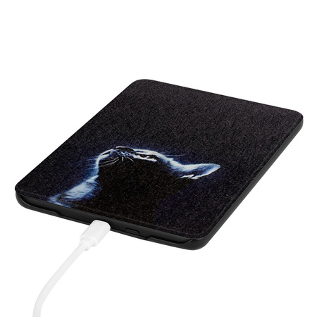 Etui graficzne Kindle Paperwhite 6/ Colorsoft/ Signature Edition- Moon Cat