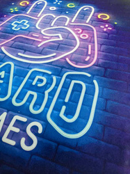 Dywan gamingowy 3D HardGames 140x200 cm - nowoczesny wzór 3D do pokoju gracza