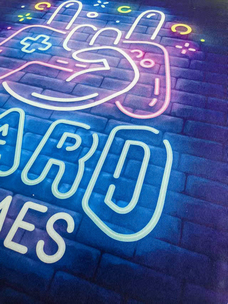 Dywan gamingowy 3D HardGames 140x200 cm - nowoczesny wzór 3D do pokoju gracza