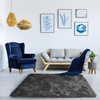 Dywan Shaggy antypoślizgowy nowoczesny salon miękki puszysty 60x120, ciemnosrebrny