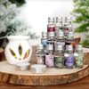 Kominek ceramiczny z olejkami zapachowymi i świecami tealight zestaw 15 szt.