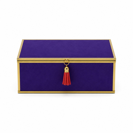 Szkatułka na biżuterię 18x13x7 cm 4ASS CLR Purple