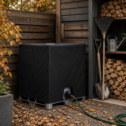 Pokrowiec na zbiornik IBC 1000L mauzer 100x120x116 cm czarny