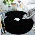 Dywan okrągły Shaggy Strado 140x140 BlackSky (Czarny)