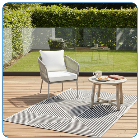 Dywan zewnętrzny 160x220 cm tarasowy wodoodporny na taras balkon do ogrodu