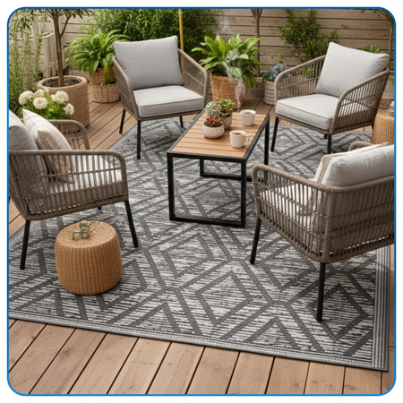 Dywan zewnętrzny Forte 140x200 cm tarasowy wodoodporny na taras balkon do ogrodu