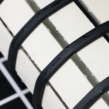 Mata łazienkowa antypoślizgowa pod prysznic brodzik do sauny basenu, biała