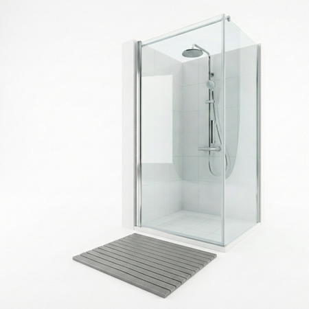 Mata łazienkowa antypoślizgowa do łazienki do wanny pod prysznic 43x61cm (Szara)