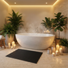 Mata łazienkowa antypoślizgowa do łazienki do wanny pod prysznic 43x61cm (Czarna)