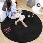 Rabbit Strado Round Rug 160x160 Black (Black)