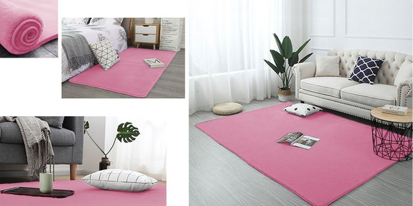 Dywan Rabbit 160x230 cm, różowy SakuraPink - miękki do salonu i sypialni