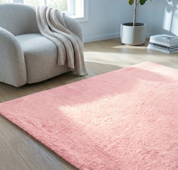 Dywan Rabbit 160x230 cm, różowy SakuraPink - miękki do salonu i sypialni