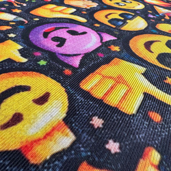 Dywan gamingowy 120x170 dla gracza mata pod fotel antypoślizgowy Emoji 3D