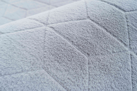 Dywan Rabbit 3D pluszowy miękki jedwabisty futro królika 160x230, srebrny