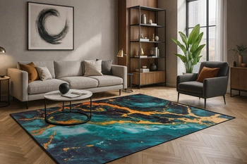 Dywan Novo 160x230 cm, Malachit - miękki, przyjemny w dotyku, do salonu i sypialni