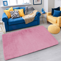 Dywan Rabbit 160x230 cm, różowy SakuraPink - miękki do salonu i sypialni