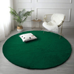 Rabbit Strado 150x150 BottleGreen round rug (Green)