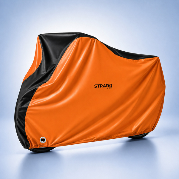 Pokrowiec Na Rower Wodoodporny Motor Skuter 110x200x70cm XXL, pomarańczowy