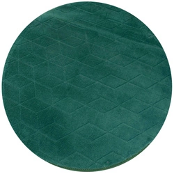 Dywan okrągły Rabbit 3D pluszowy miękki jedwabisty futro królika 140, zielony