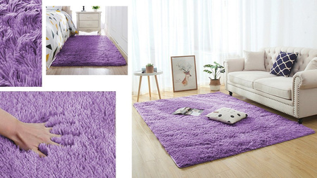 Dywan Shaggy Strado 80x150 PurpleFlower (Jasny fioletowy)