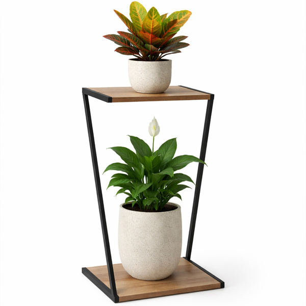 Kwietnik 50x20x29 cm metalowy podłogowy na rośliny kwiaty doniczki