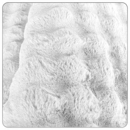 Dywan Rabbit Bubble 80x150 cm - miękki puszysty dywan do salonu i sypialni - biały
