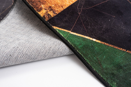 Dywan NOVO Strado nowoczesny do salonu marmurowy wzór velvet Zielony Marmur 120x170 cm