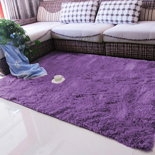 Shaggy Strado room rug 100x150 PurpleFlower (Light purple)
