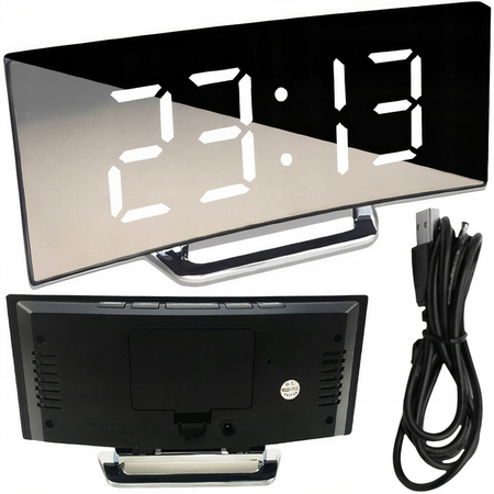 Zegar cyfrowy LED Mirror - DT-6507 (Biała)