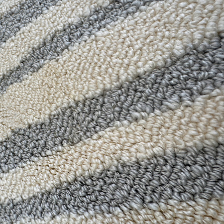 Dywan 140x200 do salonu pętelkowy duży japandi nowoczesny ciężki gruby POLO - Cloud (Szary)