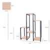 PANORAMA 6 level metal standing flower stand - elegant flower and plant stand OAK