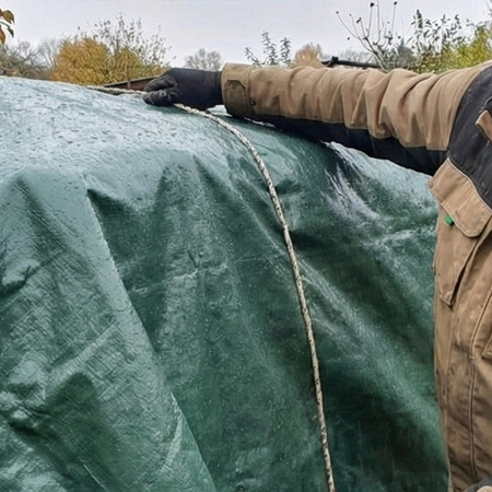 Plendeka 5x1,5 m duża gruba płachta mocna ochronna mrozoodporna wodoodporna