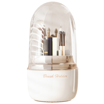 Bella casket organizer for cosmetics and brushes capacious acrylic white ideal for dressing table