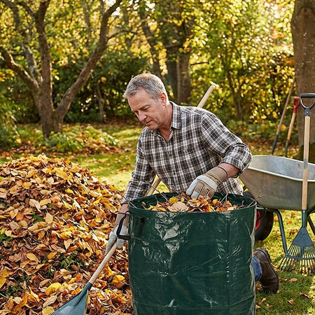 Worek kosz ogrodowy z uchwytami mocny na odpady liście trawę gałęzie 235L
