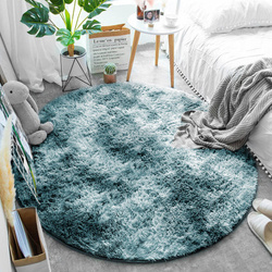 Shaggy Ombre Strado Round Carpet 120x120 OmbreNavy (Dark Blue)