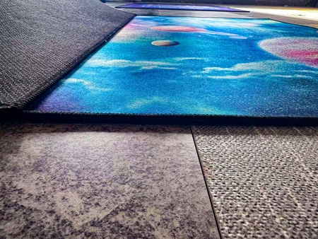 Dywan gamingowy 3D Strado Galaktyka 140x200 cm z kosmicznym wzorem gracza