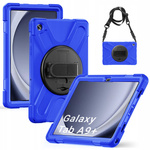 Etui Armor z uchwytem i paskiem do Samsung Galaxy Tab A9 Plus 11 (Granatowe)
