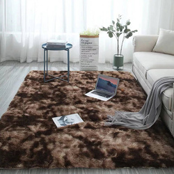 Dywan Shaggy Ombre 60x120 cm, kawowy - miękki do salonu i sypialni