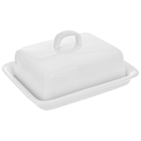 Maselnica pojemnik na masło ceramiczna (Biała)