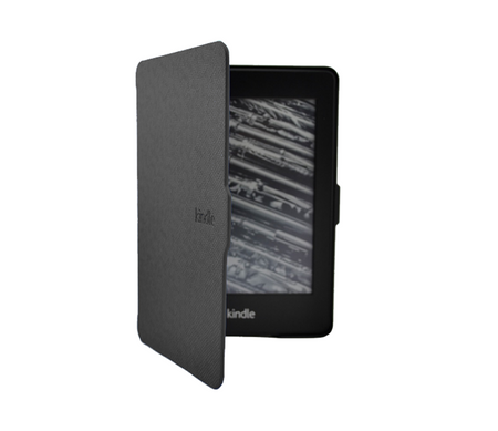 Etui Book Cover czarne do Kindle Paperwhite 1/2/3 z funkcją usypiania i eleganckim wykończeniem